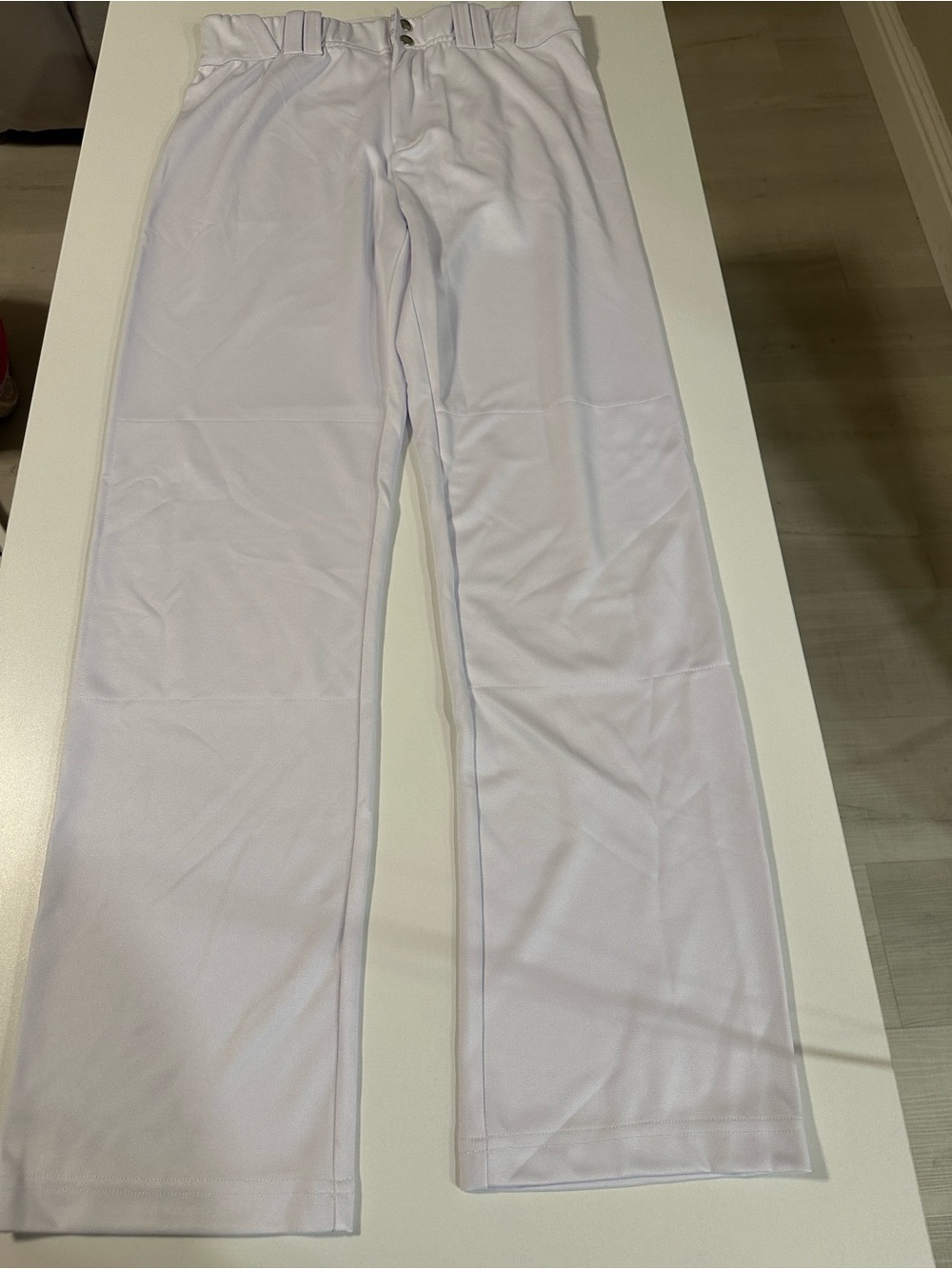 Men's White Athletic Baseball Pants